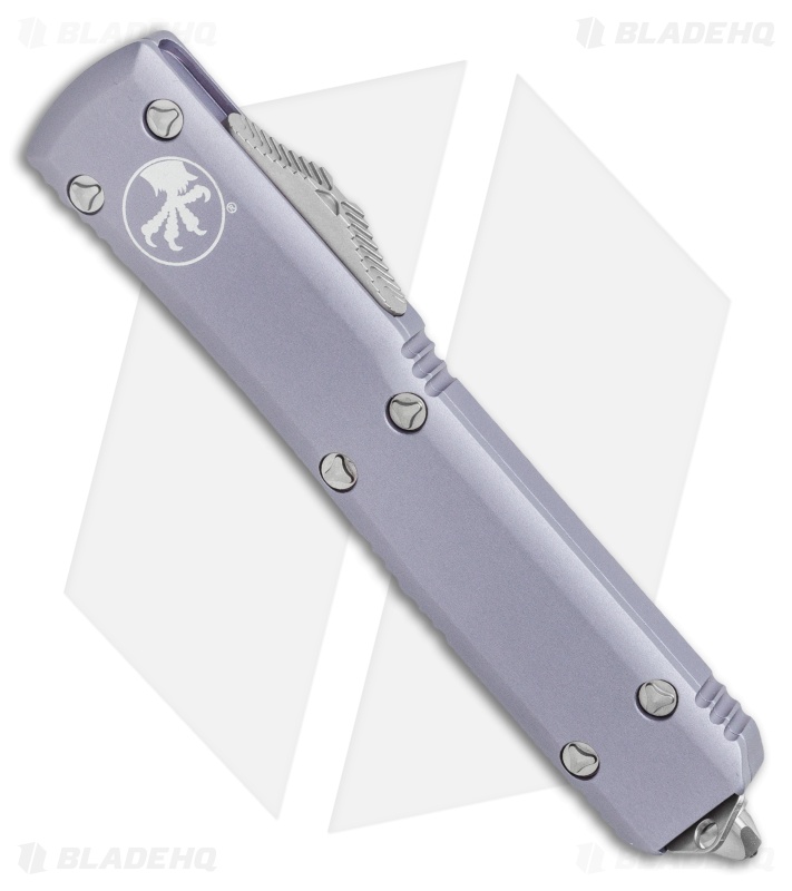 Microtech Ultratech OTF Automatic Tanto Knife(3.4" Stonewash Full Serr) 123-12GY