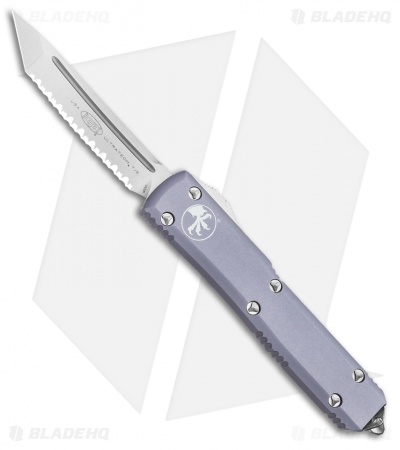 Microtech Ultratech OTF Automatic Tanto Knife(3.4" Stonewash Full Serr) 123-12GY