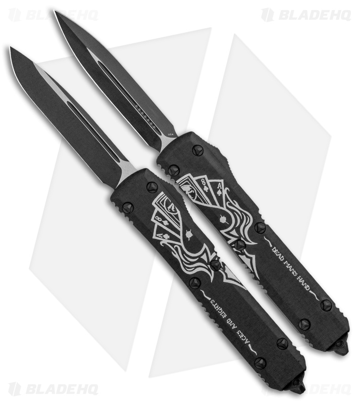 Microtech Ultratech | OTF Automatic Knife Set | Dead Man's Hand