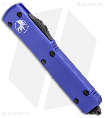 Microtech Ultratech D/E OTF Knife Purple (3.44" Black Full Serr) 122-3PU