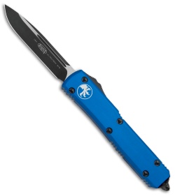 Microtech Ultratech S/E OTF Automatic Knife Blue CC (3.4" Black) 121-1BL