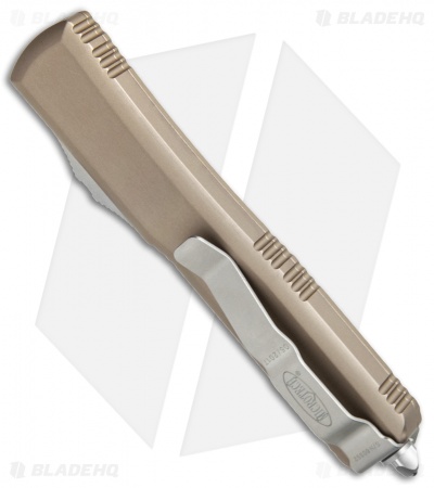 Microtech Ultratech S/E OTF Automatic Tan (3.4" Apocalyptic Serr) 121-11APTA