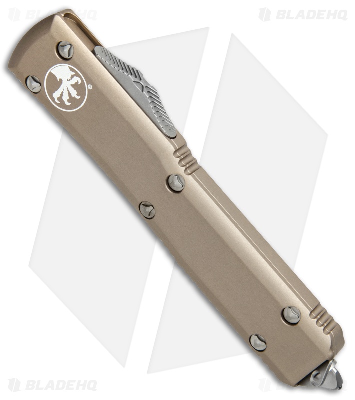 Microtech Ultratech S/E OTF Automatic Tan (3.4" Apocalyptic Serr) 121-11APTA