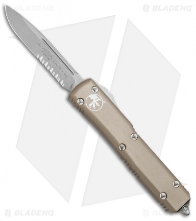 Microtech Ultratech S/E OTF Automatic Tan (3.4" Apocalyptic Serr) 121-11APTA