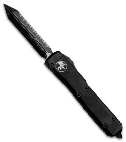 Microtech Ultratech Spartan OTF Automatic Knife Tactical CC (Black Full Serr)