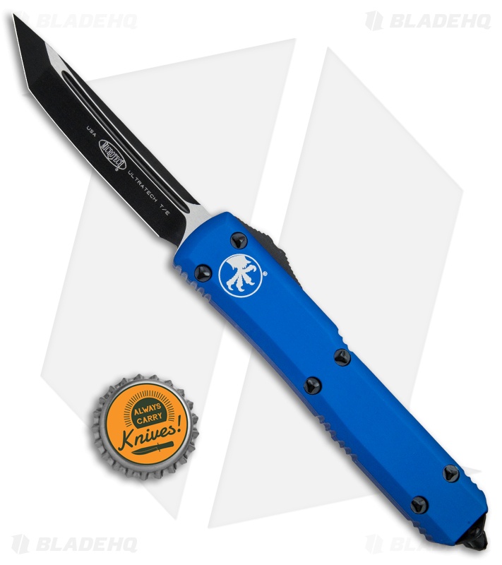 Microtech Ultratech Tanto OTF Automatic Knife Blue CC (3.4