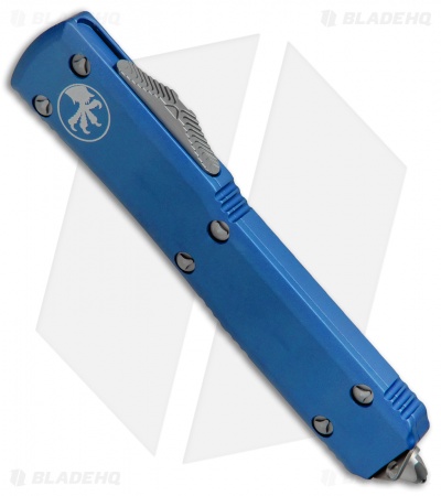 Microtech Ultratech T/E OTF Automatic Knife Blue  (3.4" Stonewash) 123-10BL