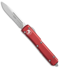 Microtech Ultratech S/E OTF Automatic Knife Red (3.4" Satin Serr) 121-5RD