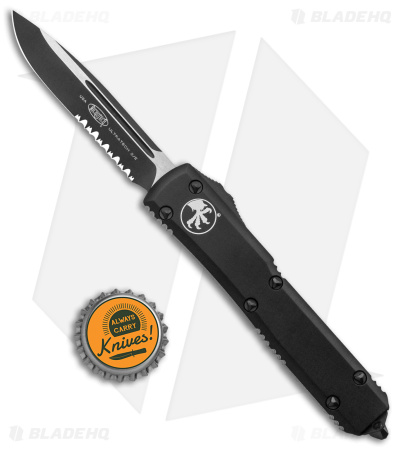 Microtech Ultratech S/E OTF Automatic Knife Tactical Black (3.4" Black Serr)