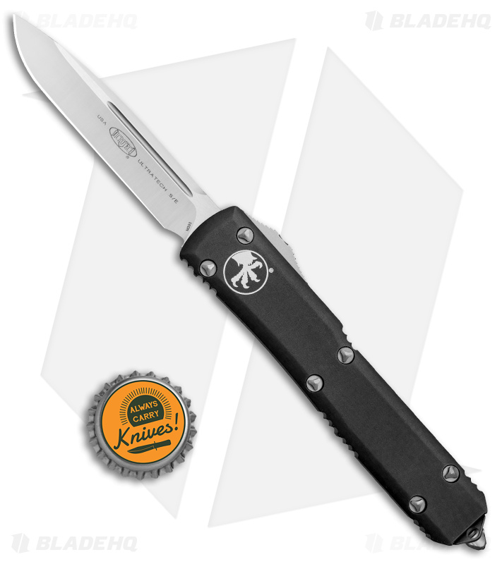 Microtech Ultratech S/E Drop Point OTF Automatic Knife (3.4" Satin) 121-4
