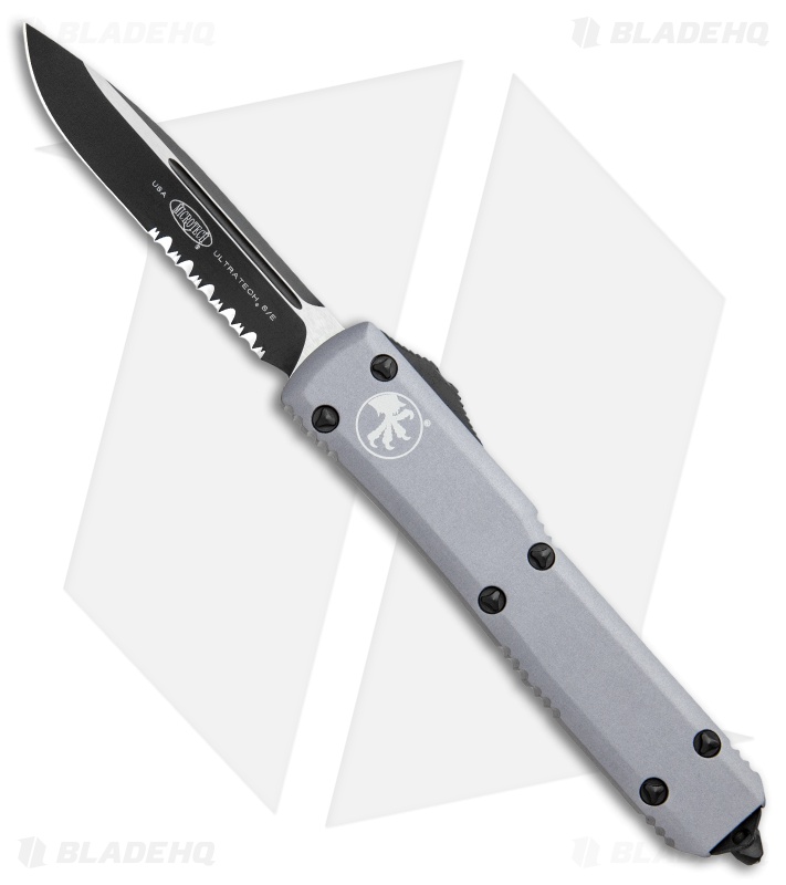 Microtech Ultratech S/E OTF Automatic Gray CC (3.4" Black Serr)
