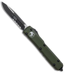 Microtech Ultratech S/E OTF Automatic Knife OD Green (3.4" Black Serr) 