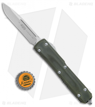 Microtech Ultratech S/E OTF Automatic Knife OD Green G-10 (3.4" Stonewash)