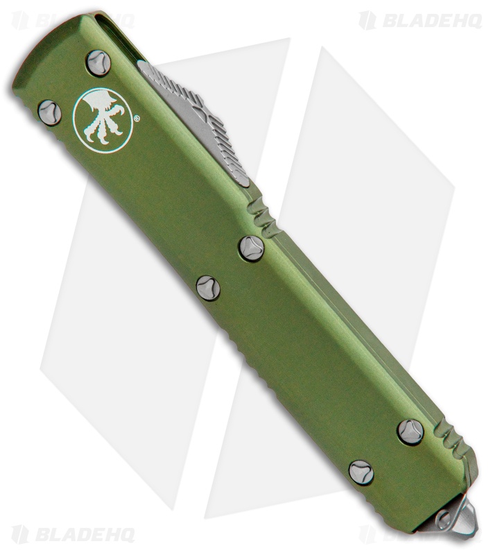 Orginal Microtech Otf Microtech Ultratech | Automatic OTF Knife | OD Green + Bayo Satin