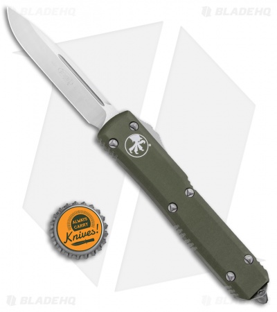 Microtech Ultratech S/E OTF Automatic Knife OD Green CC (3.4" Satin) 121-4OD