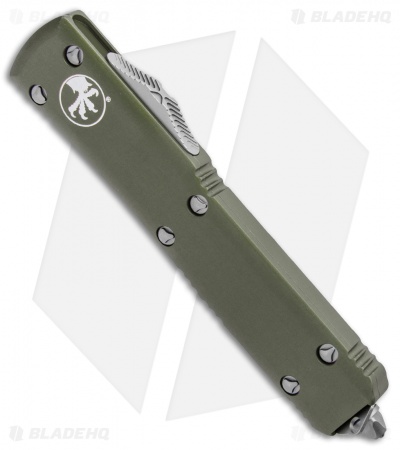 Microtech Ultratech S/E OTF Automatic Knife OD Green CC (3.4" Satin) 121-4OD
