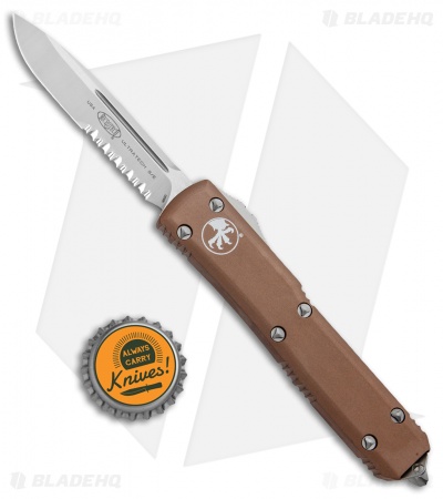 Microtech Ultratech S/E OTF Automatic Knife Tan CC (3.4" Satin Serr)