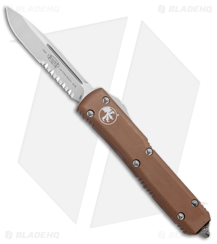 Microtech Ultratech S/E OTF Automatic Knife Tan CC (3.4" Satin Serr)
