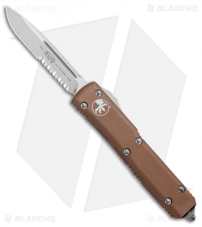 Microtech Ultratech S/E OTF Automatic Knife Tan CC (3.4" Satin Serr)