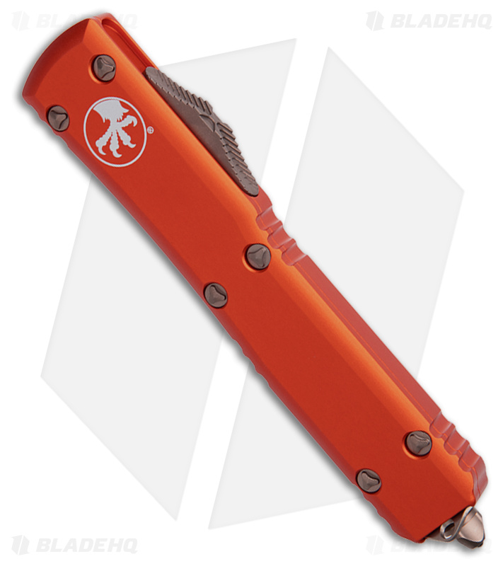 Orginal Microtech Otf Microtech Ultratech S/E OTF Knife Orange + Bronze - Blade HQ