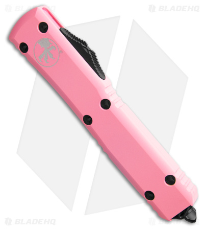 Microtech Ultratech D/E OTF Automatic Knife Pink Alum (3.4" Black Serr) 122-2BPK