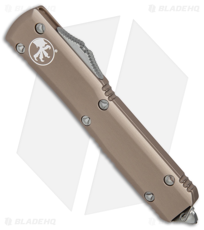 Microtech Ultratech S/E OTF Automatic Knife Tan CC (3.4" Satin) Blade HQ