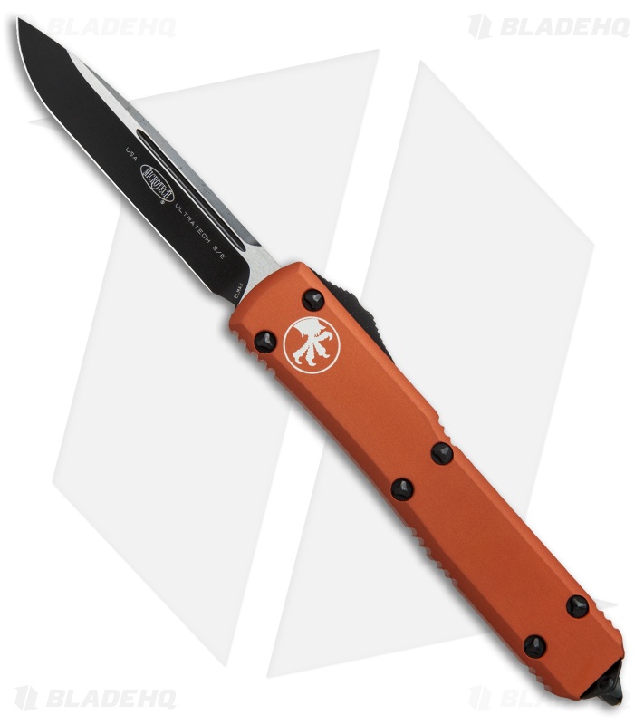 Microtech Ultratech S/E OTF Automatic Knife Orange (3.4" Black) 121-1OR