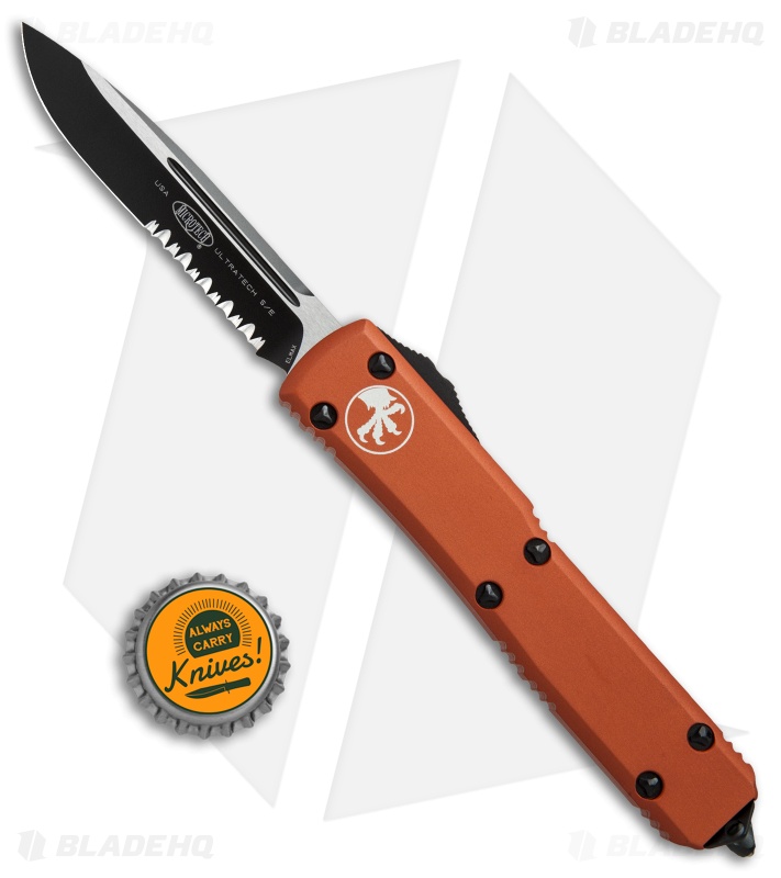 タケグッチさ Microtech Ultratech S/E OTF Automatic Knife Orange (3.4