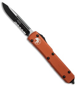 Microtech Ultratech S/E OTF Automatic Knife Orange (3.4" Black Serr) 122-2OR