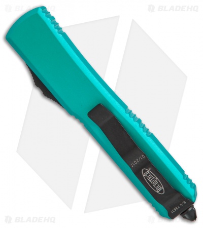 Microtech Ultratech S/E OTF Automatic Knife Turquoise CC (3.4" Black Serr)