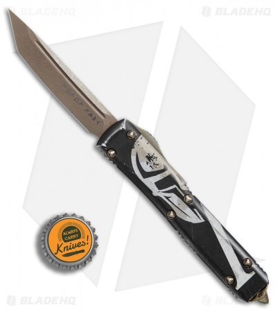 Microtech Spartan Ultratech T/E OTF Automatic Knife Molon Labe CC (3.4" Bronze)