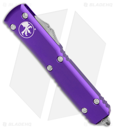 Microtech Ultratech Tanto OTF Automatic Knife Purple (3.4" Satin) 123-4PU
