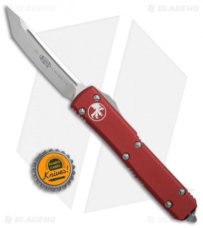 Microtech Ultratech T/E OTF Automatic Knife Red CC (3.4" Satin)