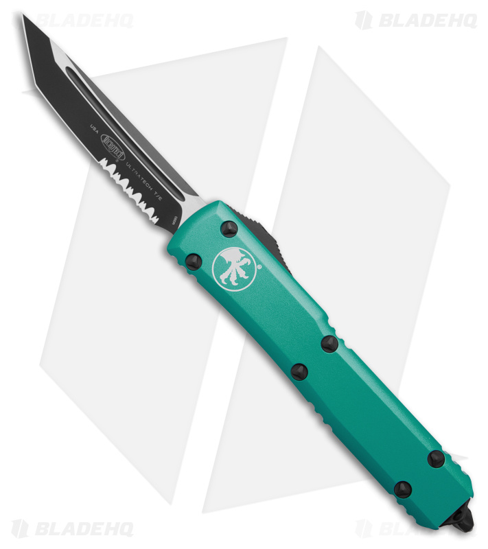 Microtech Ultratech T/E OTF Automatic Knife Turquoise (3.4" Black Serr)