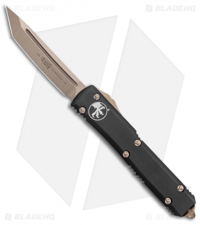 Microtech Ultratech Tanto OTF Automatic Knife Black (3.4" Bronze)
