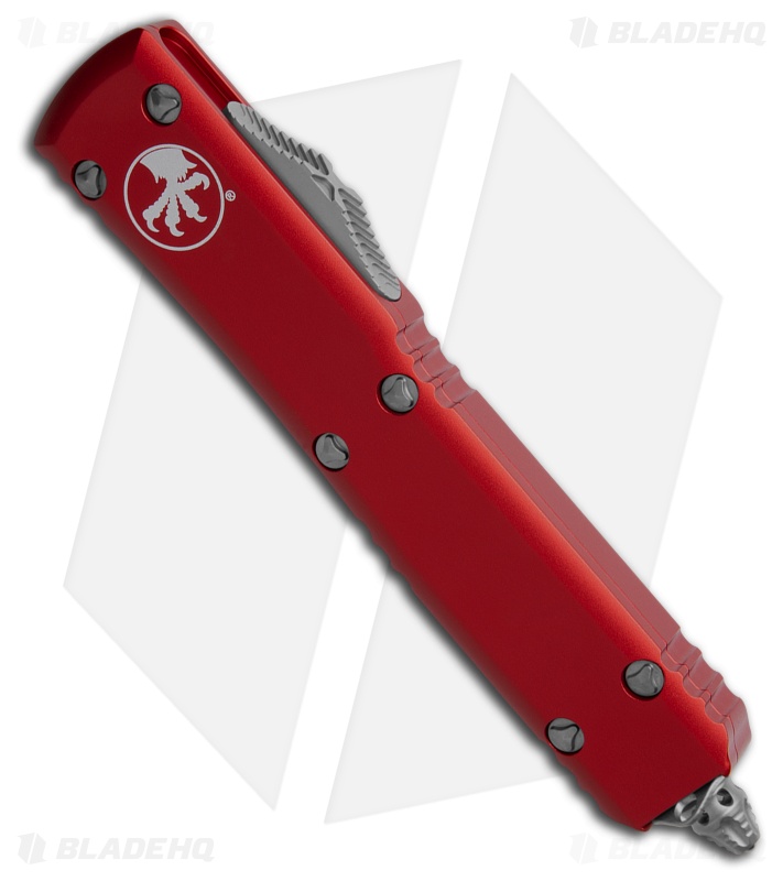 Microtech Ultratech T/E OTF Automatic Knife Red (3.4" SW Serr) 123-11RD -  Blade HQ