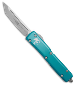 Microtech Ultratech T/E OTF Automatic Knife Turquoise (3.4" Stonewash) 123-10TQ