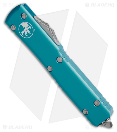 Microtech Ultratech T/E OTF Automatic Knife Turquoise (3.4" Stonewash Serr)