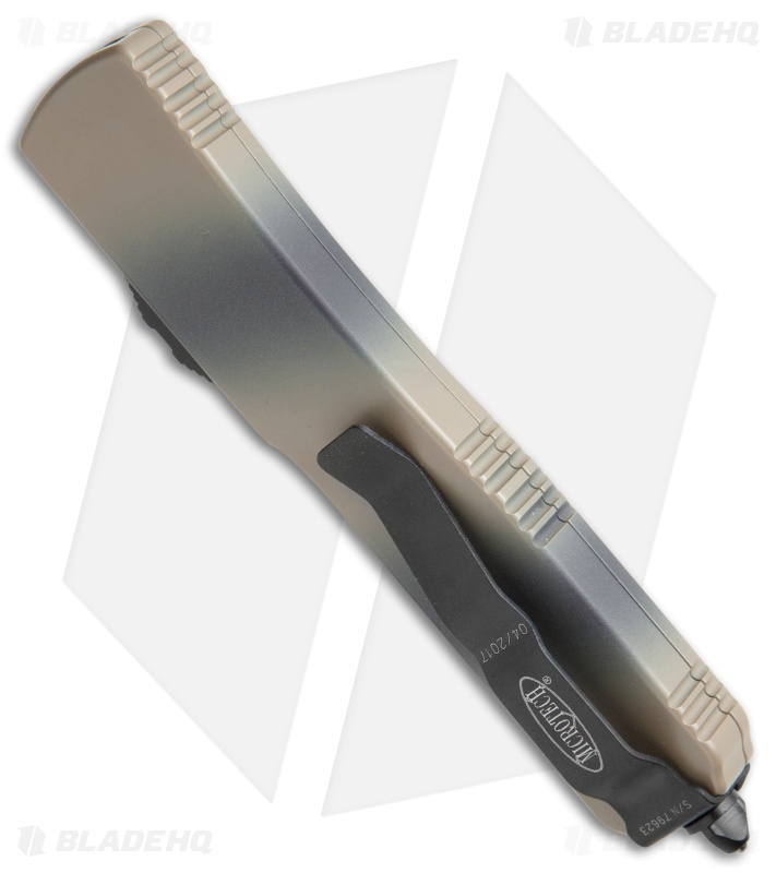 Microtech Ultratech T/E OTF Automatic Knife (3.4" Tan Camo) 123-1TC