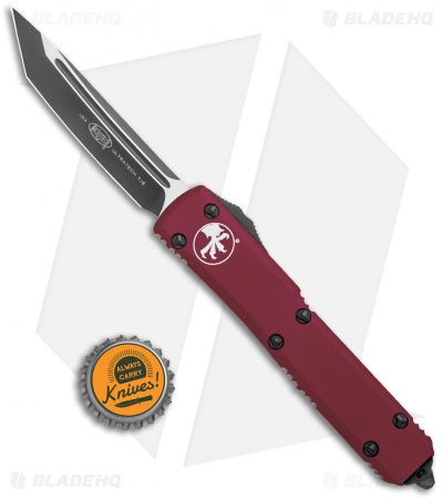 Microtech Ultratech Tanto OTF Automatic Knife Red (3.4" Black) 123-1MR