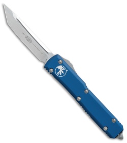 Microtech Ultratech T/E OTF Automatic Knife Blue CC (3.4" Satin) 