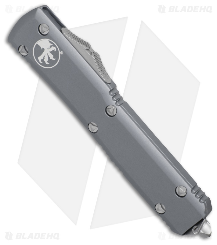 Microtech Ultratech - OTF Automatic Knife | Gray + Stonewash Tanto
