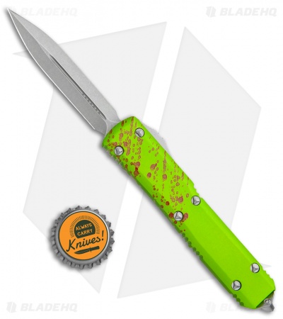 Microtech Ultratech Zombie Tech D/E Automatic Knife (3.4" Stonewash) 