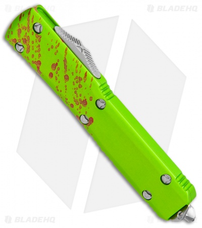 Microtech Ultratech Zombie Tech D/E Automatic Knife (3.4" Stonewash) 