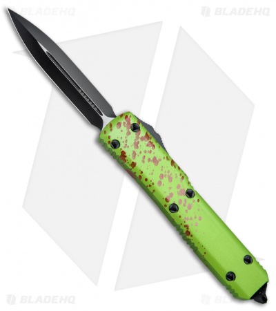 Microtech Ultratech Zombie Tech D/E Automatic Knife CC (3.5" Black) 122-1Z