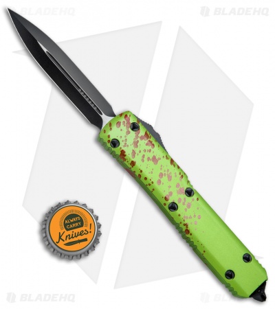 Microtech Ultratech Zombie Tech D/E Automatic Knife CC (3.5" Black) 122-1Z