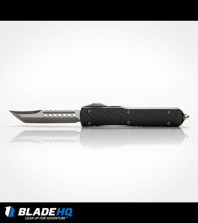 Microtech Ultratech Hellhound Tanto OTF Automatic Knife Carbon Fiber (3.4" SW)
