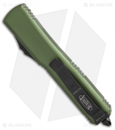 Microtech Ultratech D/E OTF Automatic Knife OD Green CC (3.4" Black Serr)