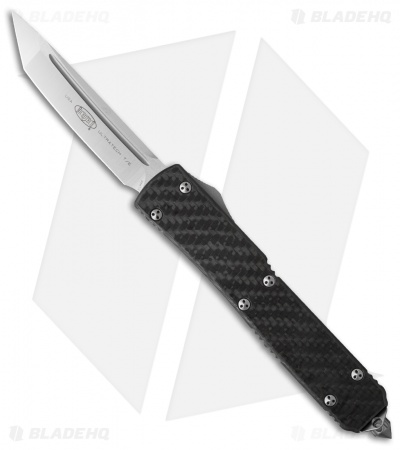 Microtech Ultratech Tanto OTF Knife Carbon Fiber (3.4" Satin) 123-4CF