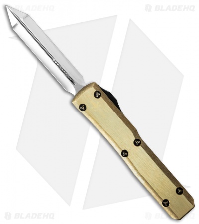Marfione Custom Ultratech Spartan OTF Knife Brass (Mirror Polish)
